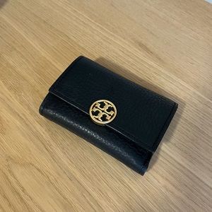 Tory Burch Miller Logo Black Wallet